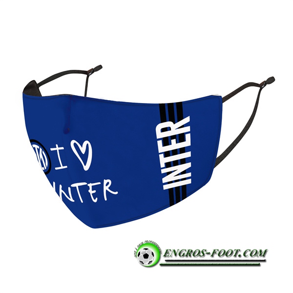 Nouveau Masques Foot Inter Milan Bleu Reutilisable