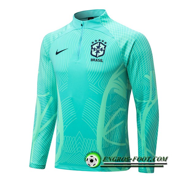 Sweatshirt Training Bresil Vert pattern 2022/2023