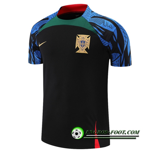 Training T-Shirts Portugal Noir/Bleu 2022/2023