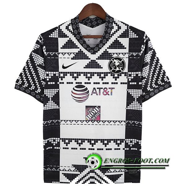Maillot de Foot Club America Noir/Blanc 2022/2023