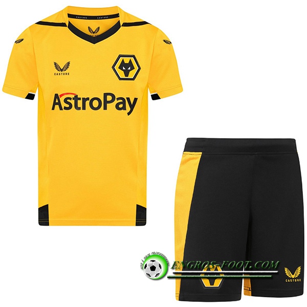Nouveau Maillot de Foot Wolves Enfant Domicile 2022/2023