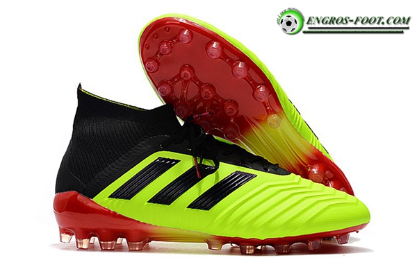 Adidas Chaussures de Foot Predator 18.1 AG Vert/Noir