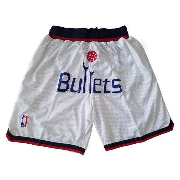 Shorts NBA Washington Wizards Blanc