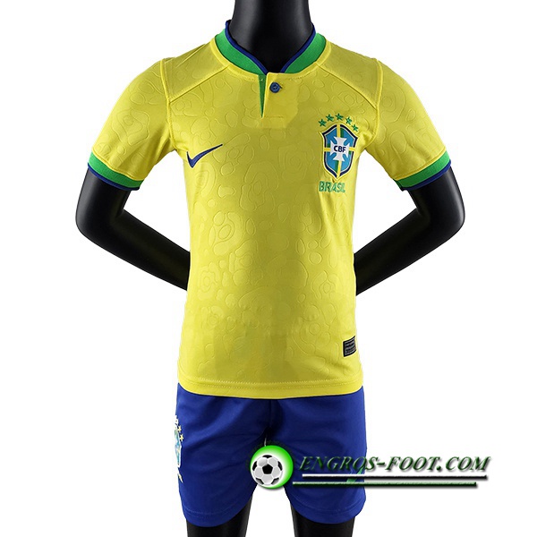 Nouveau Maillot de Foot Bresil Enfant Domicile 2022/2023