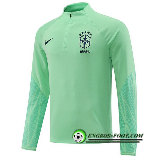 Sweatshirt Training Bresil Vert 2022/2023