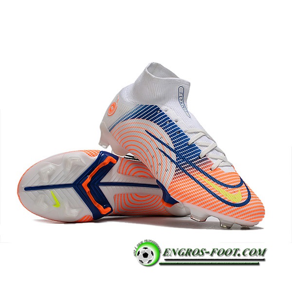 Nike Chaussures de Foot Mercurial 14 High Gang FG Blanc/Rose