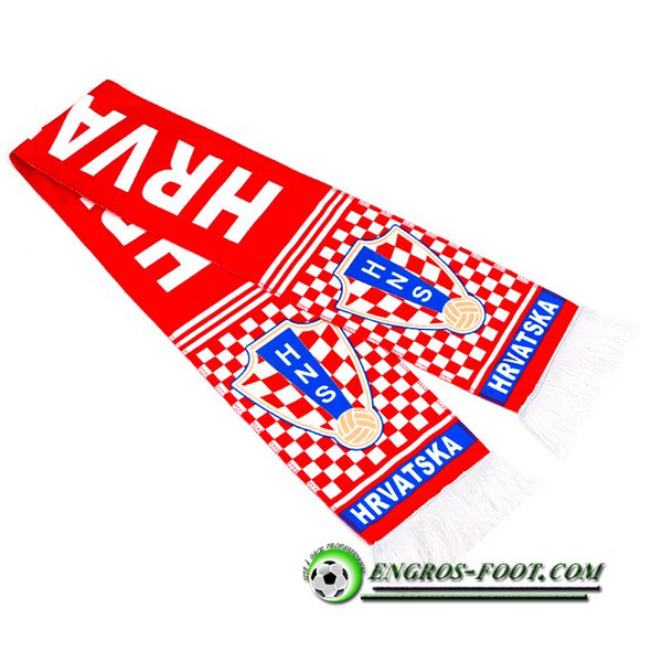 Nouveau Echarpes Coupe Du Monde 2022 Croatie Rouge/Blanc
