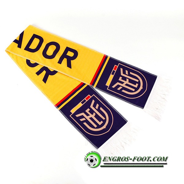 Nouveau Echarpes Coupe Du Monde 2022 Equateur Jaune/Bleu