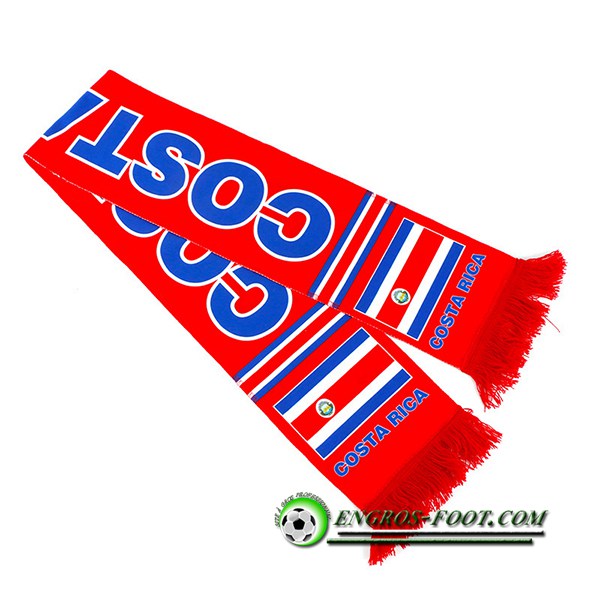Nouveau Echarpes Coupe Du Monde 2022 Costa Rica Rouge/Bleu