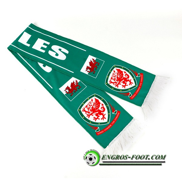Nouveau Echarpes Coupe Du Monde 2022 Pays de Galles Vert