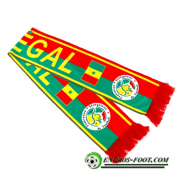 Nouveau Echarpes Coupe Du Monde 2022 Sénégal Rouge/Jaune/Vert