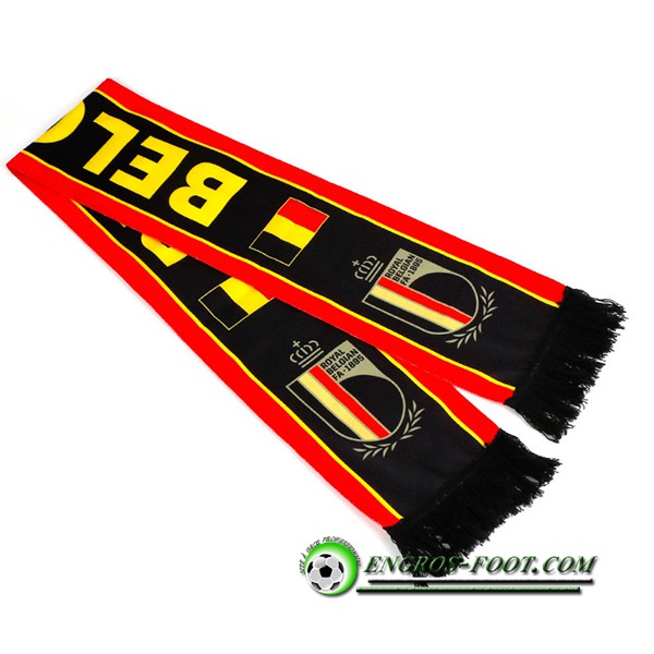 Nouveau Echarpes Coupe Du Monde 2022 Belgique Noir/Rouge/Jaune