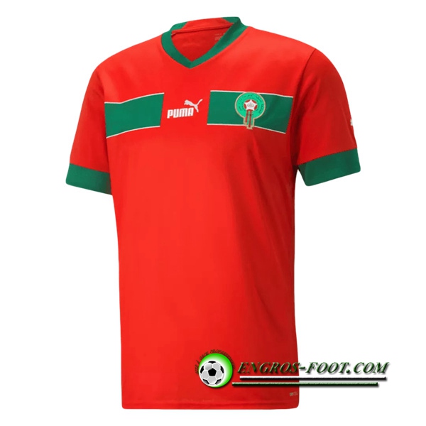 Nouveau Maillot Equipe Foot Maroc Domicile 2022/2023