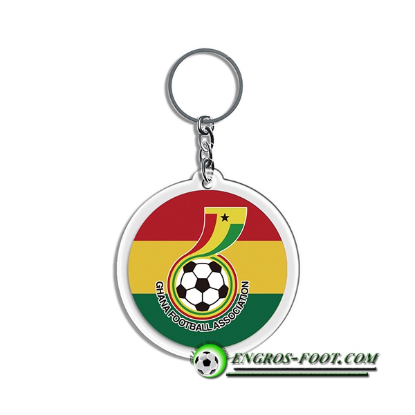 Nouveau Porte-clés Arrondir Coupe Du Monde 2022 Ghana Rouge/Jaune/Vert