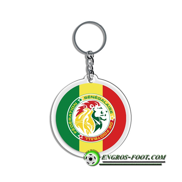 Nouveau Porte-clés Arrondir Coupe Du Monde 2022 Sénégal Vert/Jaune/Rouge