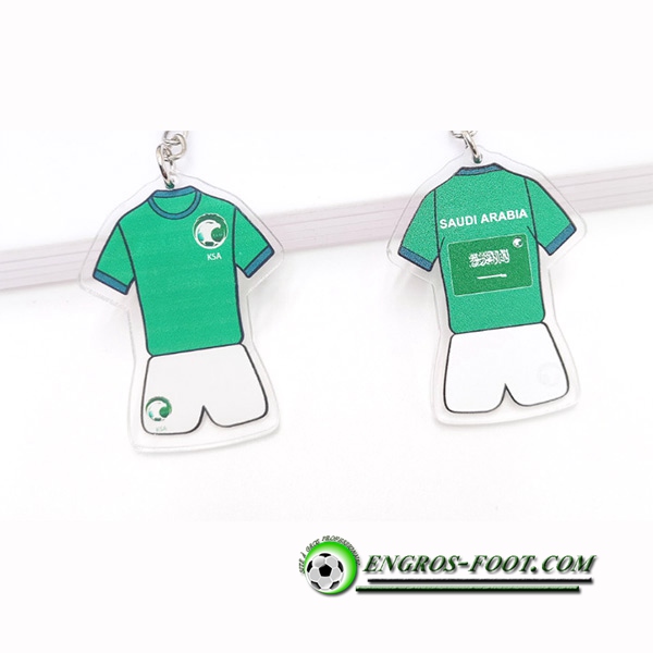 Nouveau Porte-clés Coupe Du Monde 2022 Saoudien Vert