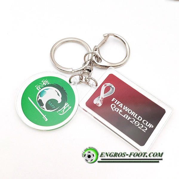 Nouvelle Porte-clés Coupe Du Monde 2022 Saoudien Vert