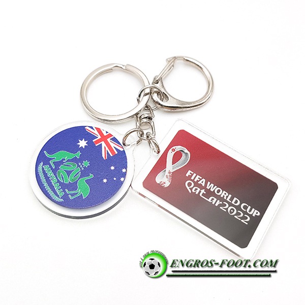 Nouvelle Porte-clés Coupe Du Monde 2022 Australie Bleu