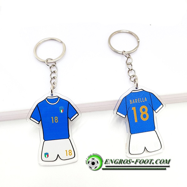 Nouveau Porte-clés Coupe Du Monde Italie (BARELLA) Bleu