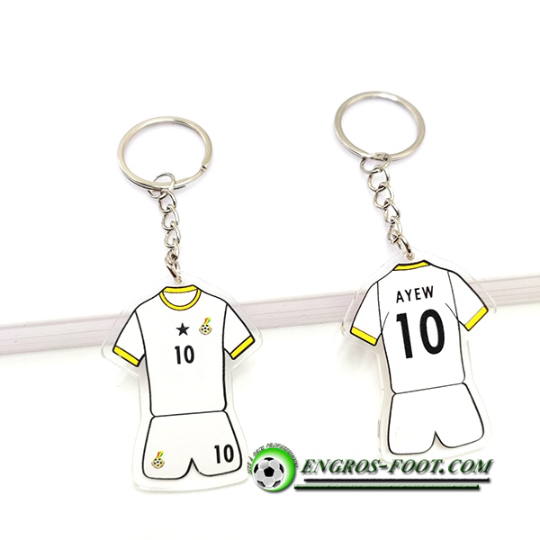 Nouveau Porte-clés Coupe Du Monde 2022 Ghana (AYEW) Blanc