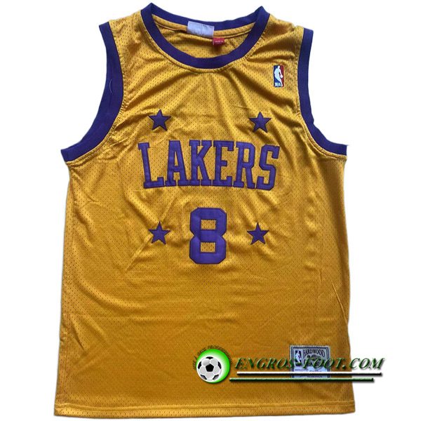 Maillot Los Angeles Lakers (BRYANT #8) 2022/23 Jaune