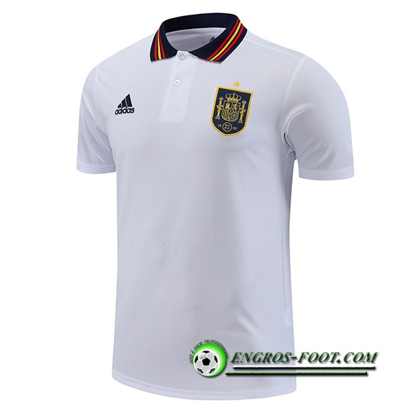 Polo Foot Espagne Blanc 2022/2023