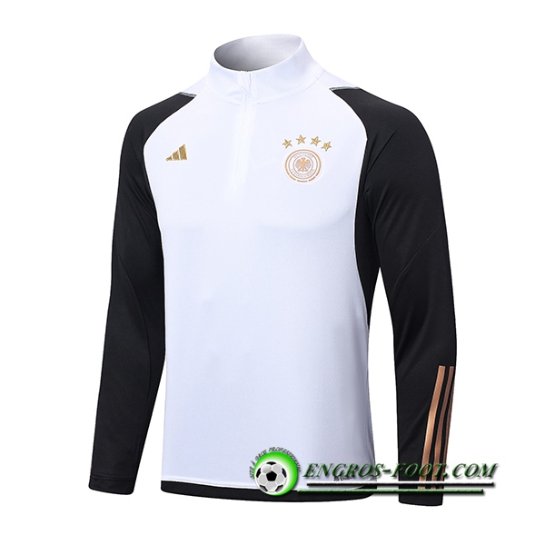 Sweatshirt Training Allemagne Noir/Blanc 2022/2023