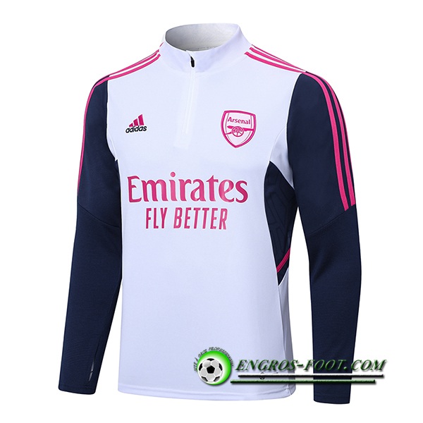 Sweatshirt Training Arsenal Blanc 2022/2023