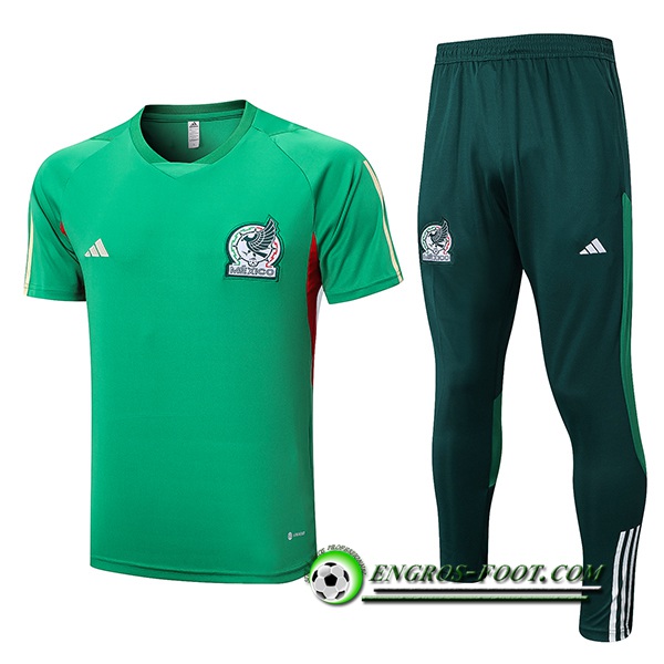 Ensemble Training T-Shirts + Pantalon Mexique Vert 2022/2023
