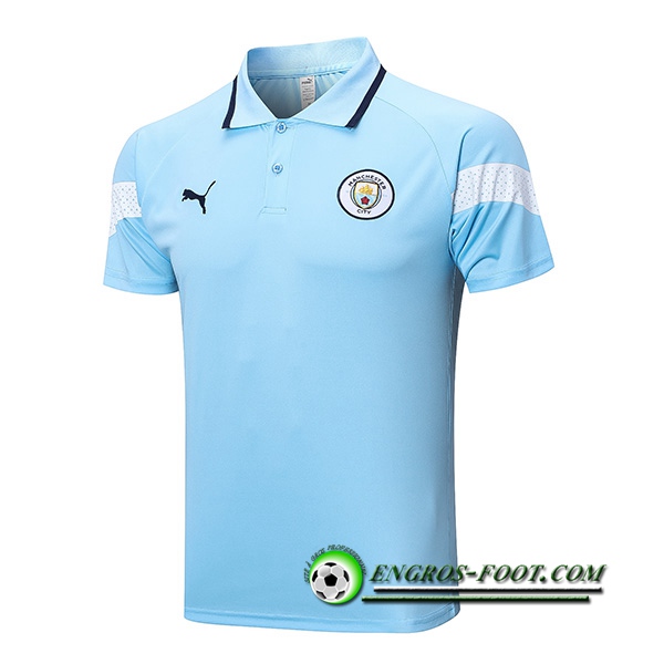 Polo Foot Manchester City Bleu Clair 2022/2023 -02