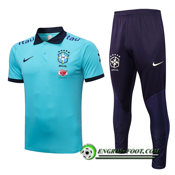 Ensemble Polo Bresil Bleu Clair 2022/2023