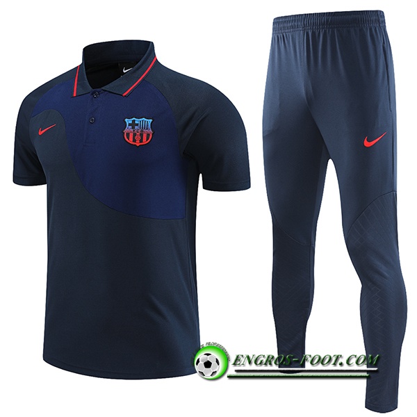Ensemble Polo FC Barcelone Bleu Marine 2022/2023