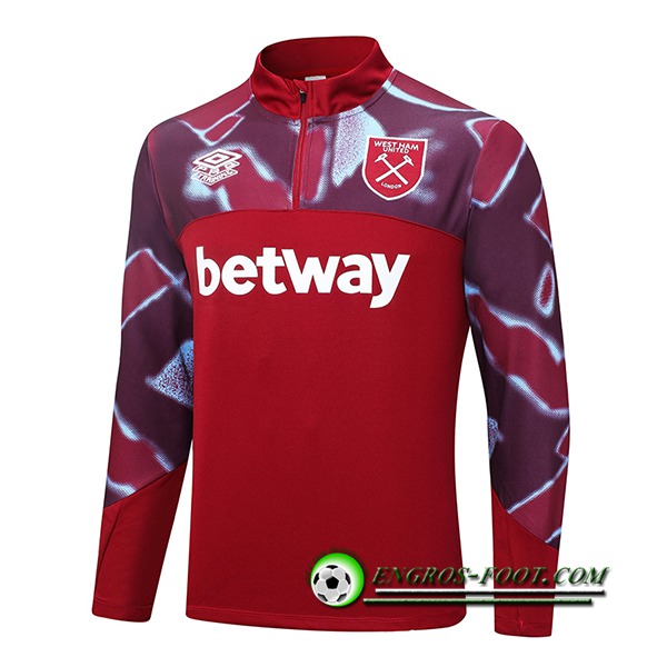 Sweatshirt Training West Ham Rouge 2022/2023
