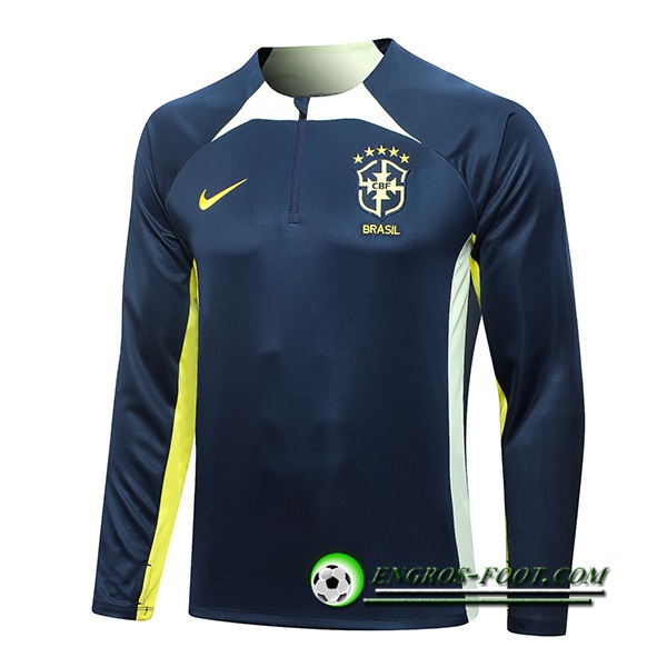 Sweatshirt Training Bresil Bleu Marine 2023/2024