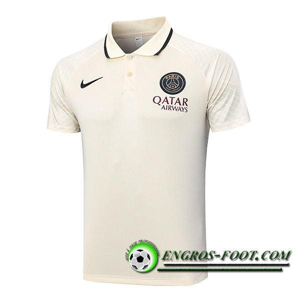 Polo Foot PSG Jaune 2023/2024