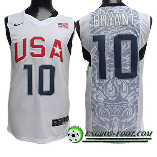 Maillot USA (BRYANT #10) 2022/23 Blanc