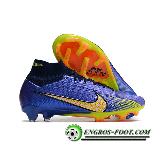 Nike Chaussures de Foot Air Zoom Mercurial Superfly IX Elite FG Bleu Marine
