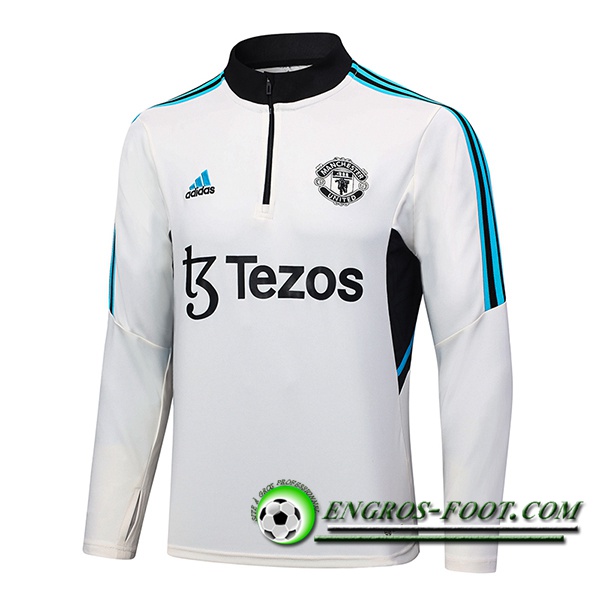 Sweatshirt Training Manchester United Blanc 2023/2024
