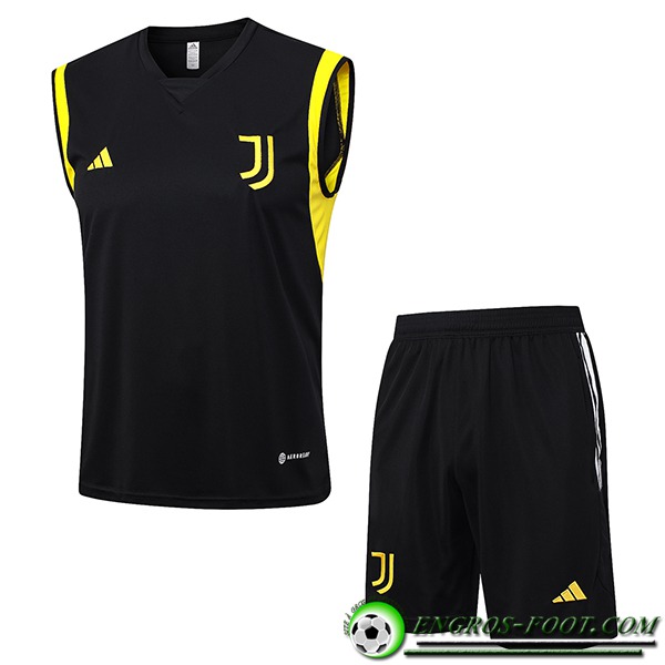 Ensemble Training Debardeur + Shorts Juventus Noir 2023/2024