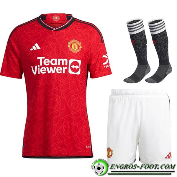 Ensemble Maillot Manchester United Domicile (Short + Chaussettes) 2023/2024