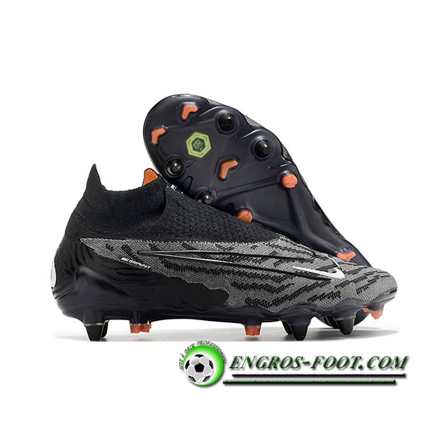 Nike Chaussures de Foot Phantom- GX Elite DF Link SG Anti Clog Noir/Gris
