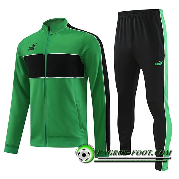 Ensemble Survetement de Foot - Veste PUMA Vert 2023/2024