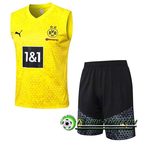 Ensemble Training Debardeur + Shorts Dortmund Jaune 2023/2024