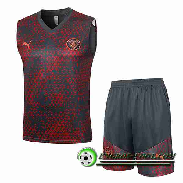 Ensemble Training Debardeur + Shorts Manchester City Gris 2023/2024