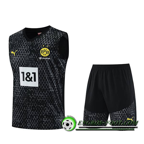 Ensemble Training Debardeur + Shorts Dortmund Noir 2023/2024