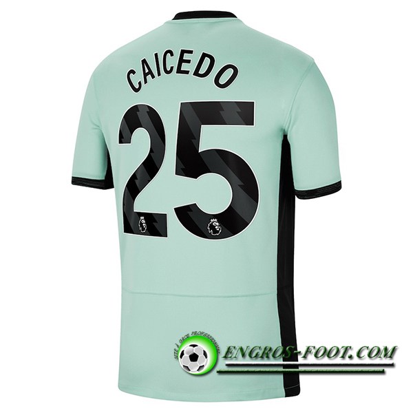 Maillot de Foot Chelsea (CAICEDO #25) 2023/2024 Third