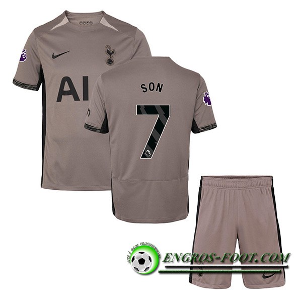 Maillot de Foot Tottenham Hotspur (SON #7) Enfants 2023/2024 Third