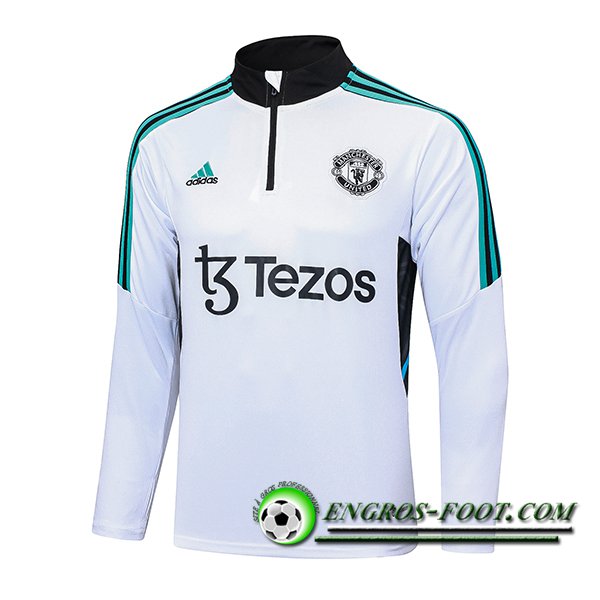 Sweatshirt Training Manchester United Blanc 2023/2024 -04