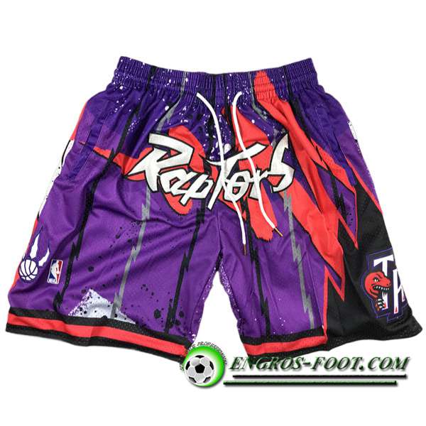 Shorts NBA Toronto Raptors 2023/24 Pourpre/Rouge