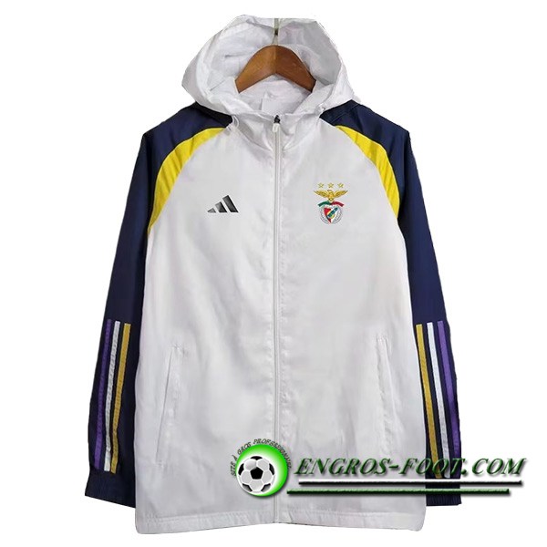 Coupe-Vent Benfica Blanc 2023/2024